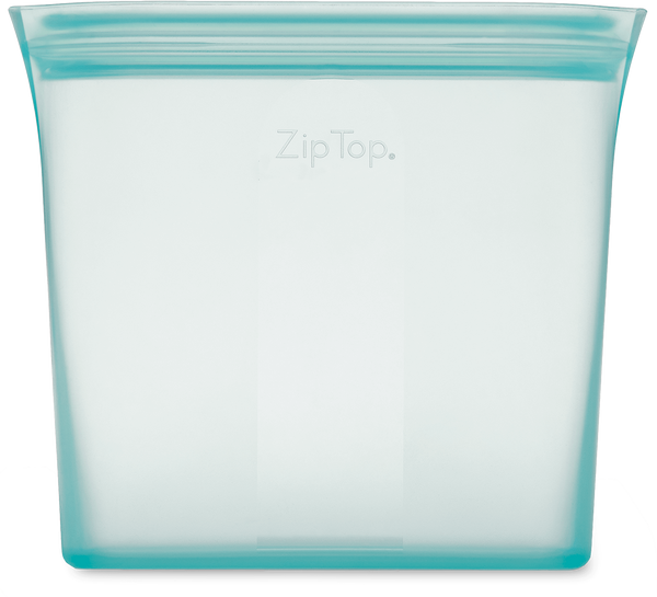 Zip Top Reusable Silicone 8-Piece Set - 3-Sizes of Cups, 3-Sizes of Dishes,  2-Sizes of Bags, Zippered Storage Containers in Teal Z-SET8A-03 - The Home  Depot
