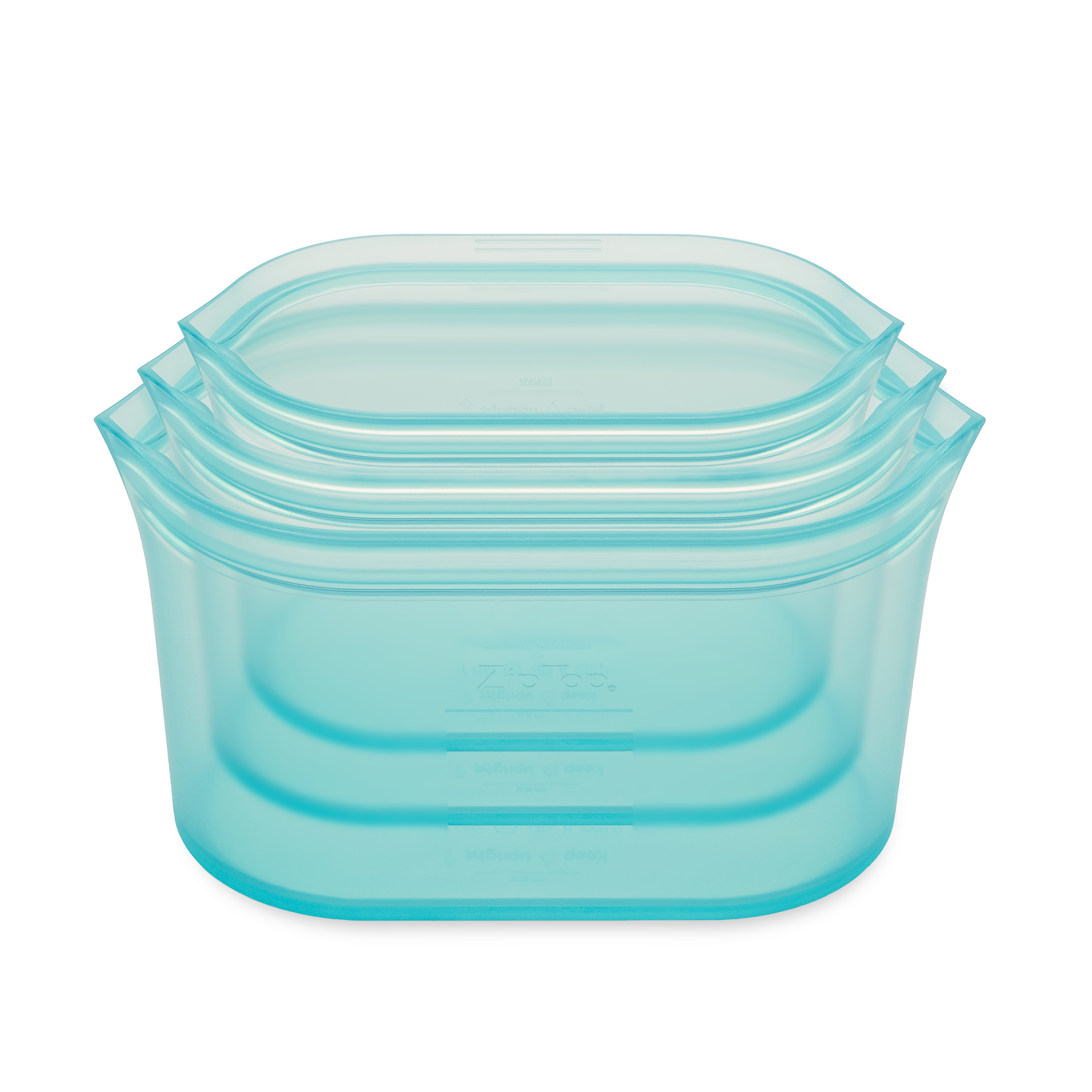  Tupperware Snack and Store Square Container Frosted