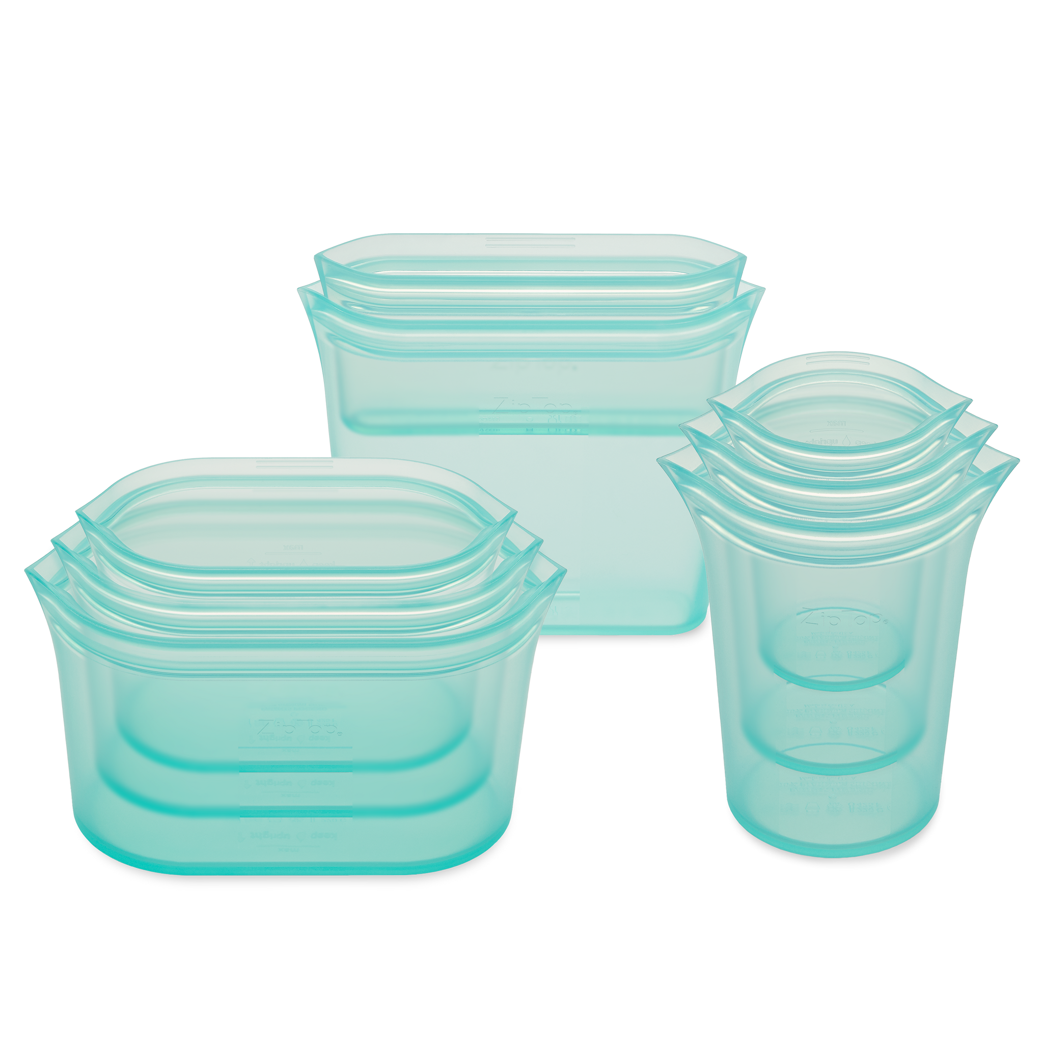 Zip Top Silicone Tupperware 2024 Food Storage Containers